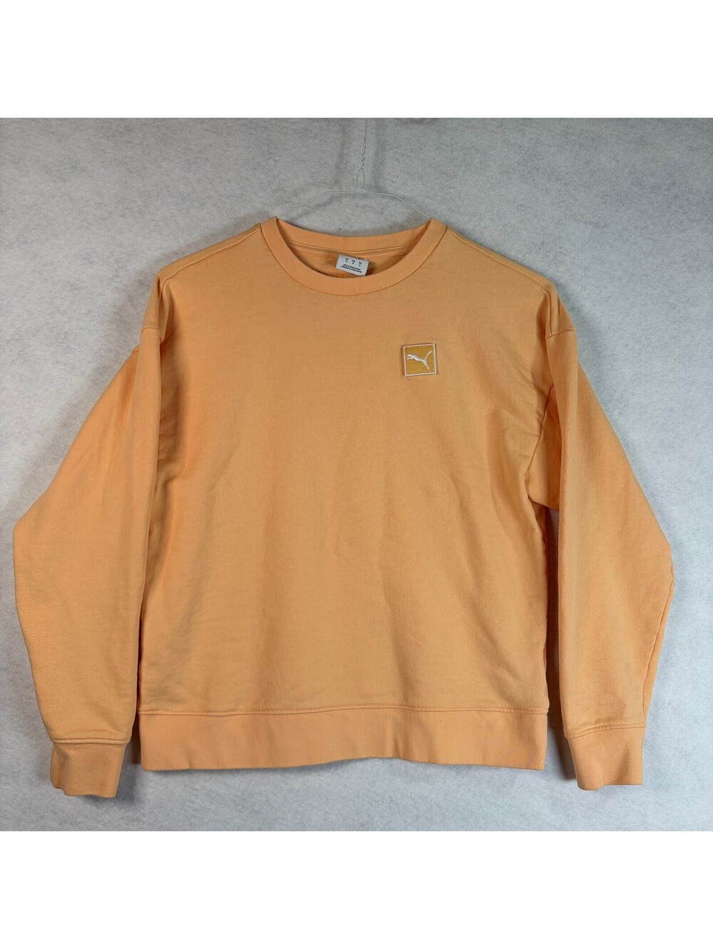 Puma Pale Yellow Crewneck Sweatshirt Size Small